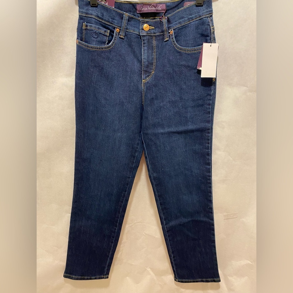 Gloria Vanderbilt® Amanda Petite High‑Rise Straight‑Leg Jeans NWT 4P - Picture 6 of 10